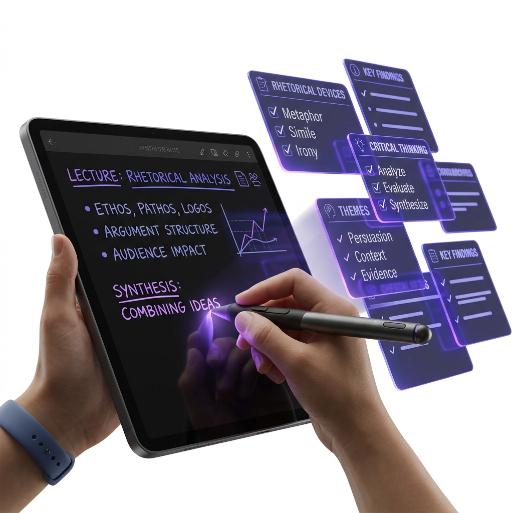 Digital SAT Reading: Rhetorical Synthesis Strategy Guide - Visual Infographic Guide